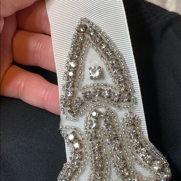 Crystal bridal beaded belt sash wedding - Picture 10 of 16